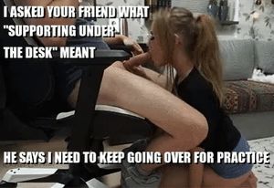 She always goes over when it's gamer night as well