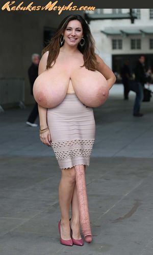 Hot MILF Kelly Brook Showing Her Big Tits And Snake Like Cock