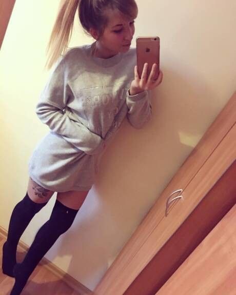 Teen in socks