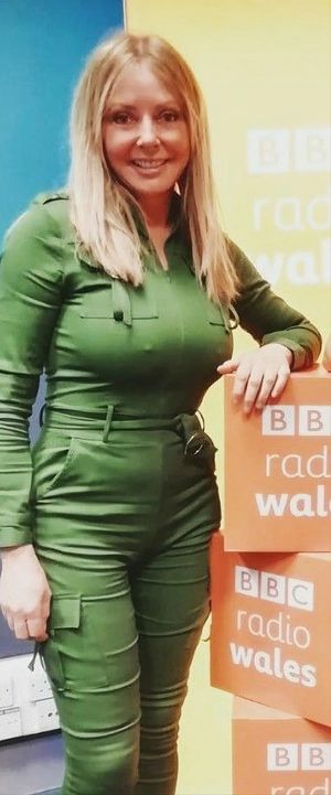 Carol with pokies through jump suit