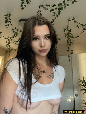 It seems my top shrank in the wash. Too bad I have nothing else to wear when your friends drop over.