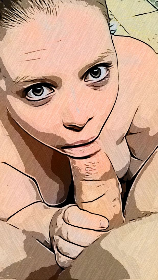 Blonde Slut Blowjob