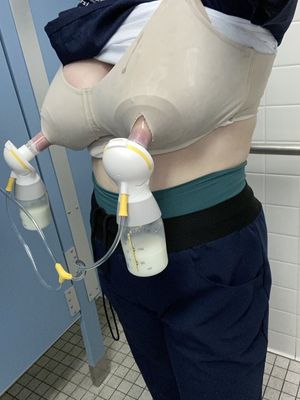 Pumping some Milk on Lunch Break