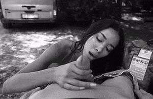 asian babe sucking balls