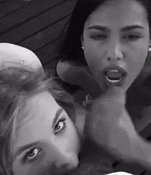 sucking balls cumshot