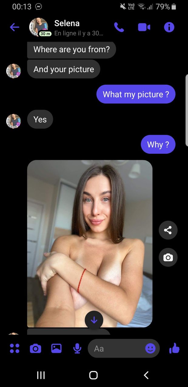 The proof she sending this to me