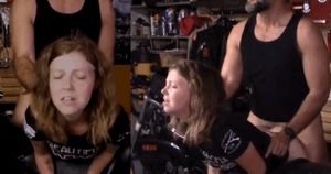 Got to love a neighbor that can wear out my wife like this