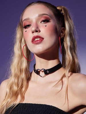 At home I wear a steel collar