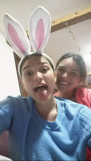 Valeria Soledad Moncada and her sister Karla Beatriz