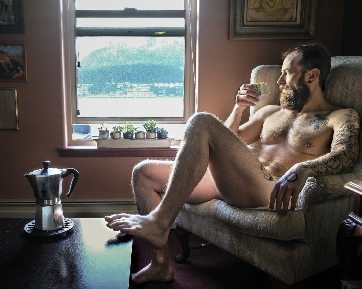 A room with a view and coffee