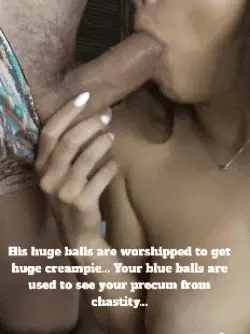 Ball massage are always given to huge cock