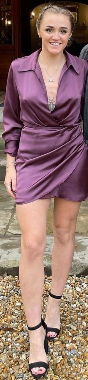 Georgia Stanway in hot as fuck purple dress pic!