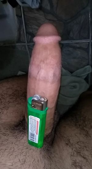 My cock needs like 2 lighter to measure it