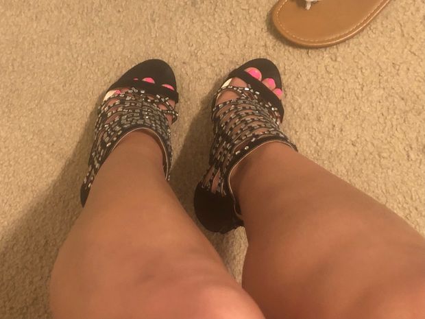 Girlfriends new heels. Ya like?