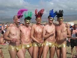 Faggot fun on the beach