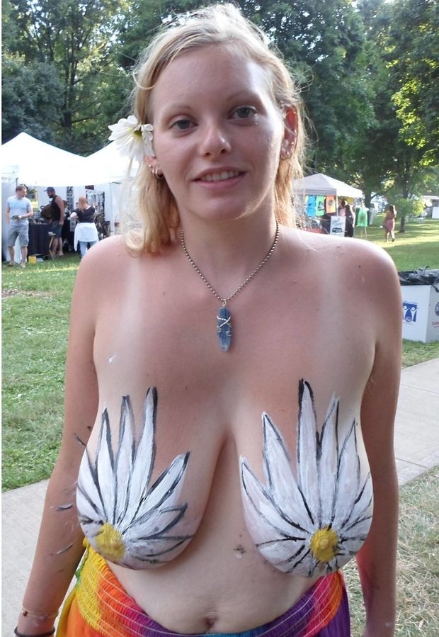 EPIC painted SAGGY breasts