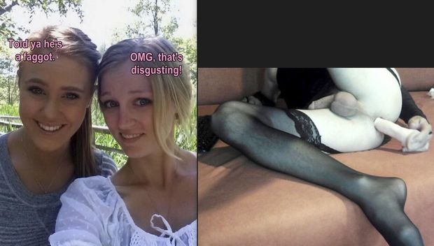Sissy faggot show