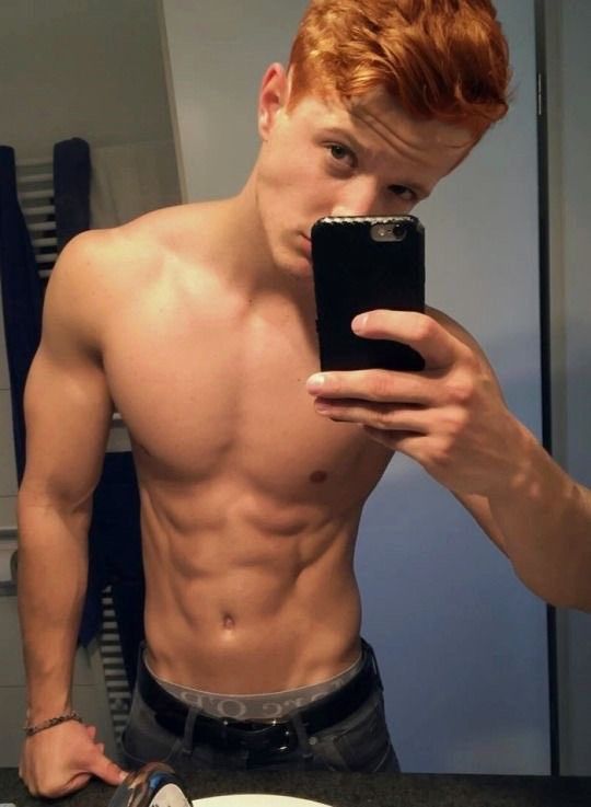 Ginger abs twink