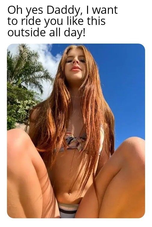 Julia rides Daddy all day