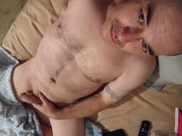 Just me laying in bed stroking...