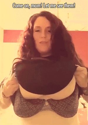 moms tits