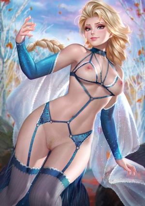 Elsa in lingerie
