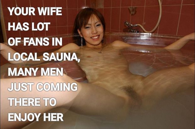 She doesn't mind when old men sit next to her and massage her pussy underwater