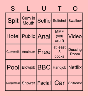 SLUT BINGO