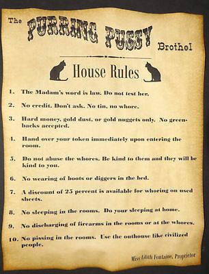 These rules strictly enforced