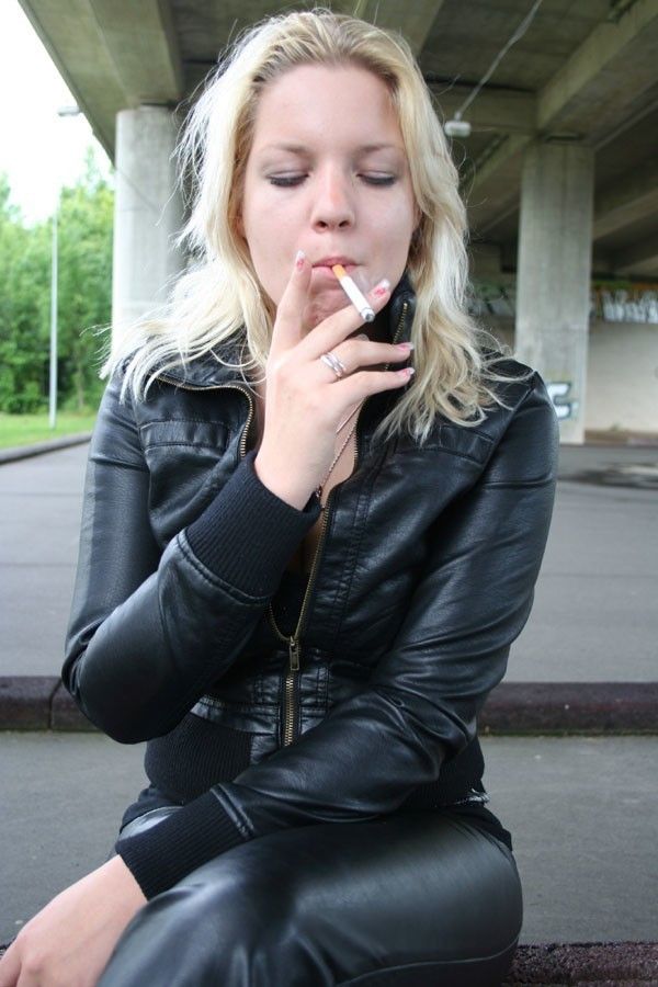 Leather & smoking.