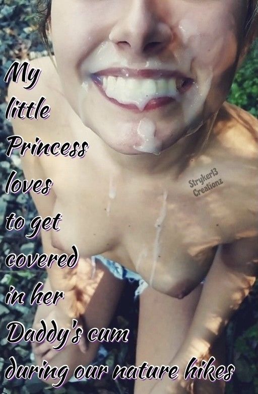 My Little Princess Loves To Get Covered In Her Daddy’s Cum During Our Nature Hikes