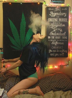 Kiefeon blowing a fat hit 6