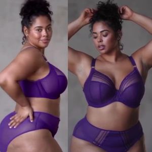 Tabria Majors in Victoria’s Secret bra and panties