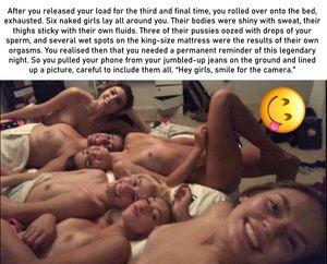 You have an orgy with six women