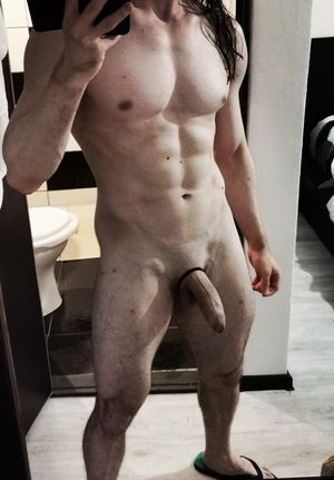 Would you suck my bf's dick as he comes out of the shower?