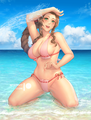 Playtime with Aerith by Mystra77