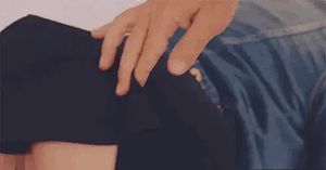 unwrapping her present