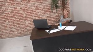 Your wife's boss came back early and caught her playing.