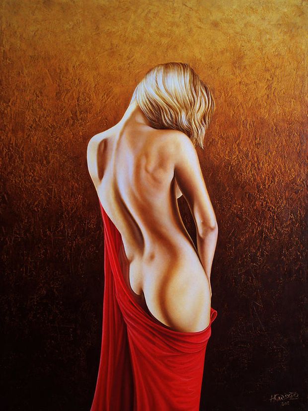 Nude blonde