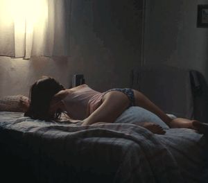 I came home from work early & caught my step-daughter humping her pillow & I'm a dirty old man so I recorded her climax for my spankbank