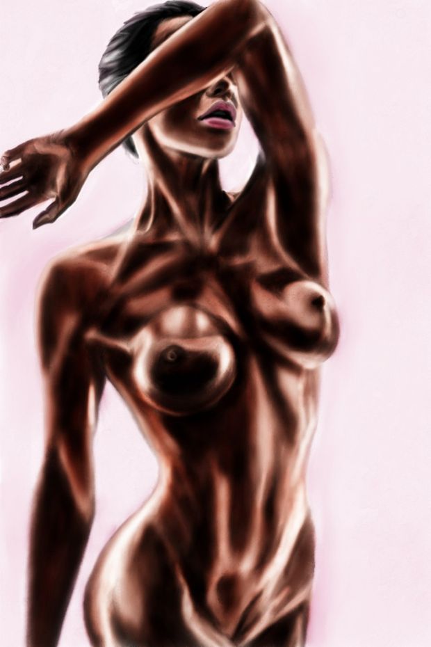 Sleek tan babe
