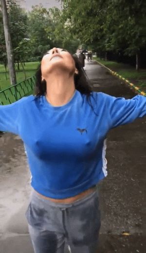 Walking in the rain