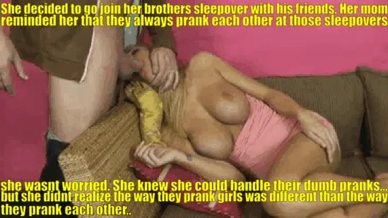 She was a heavy sleeper which meant she had no idea this happened and that she couldnt wait until the next sleepover!