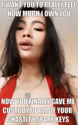 She convinced you. Now you don't have a backup key, your penis is finally hers