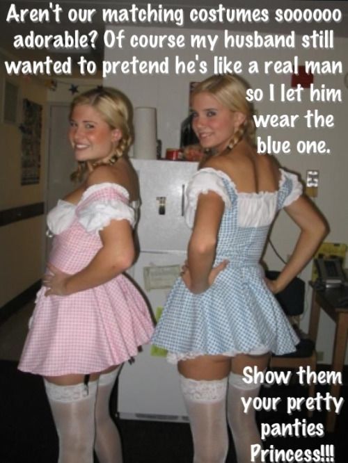 Show them your pretty panties, hubby!