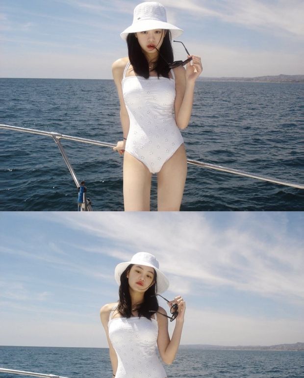 Babe by the ocean