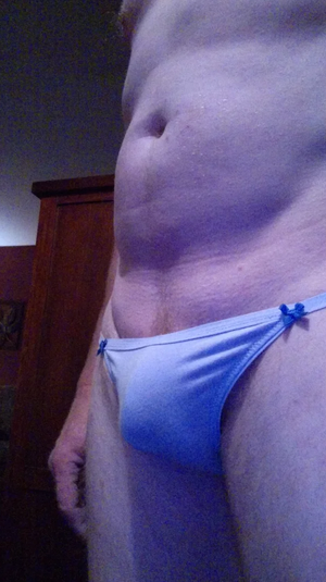 Tiny "teen" panties feel so good....