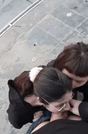 Public blowjob