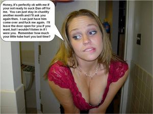 Remember how much your cage hurt last time you got horny...