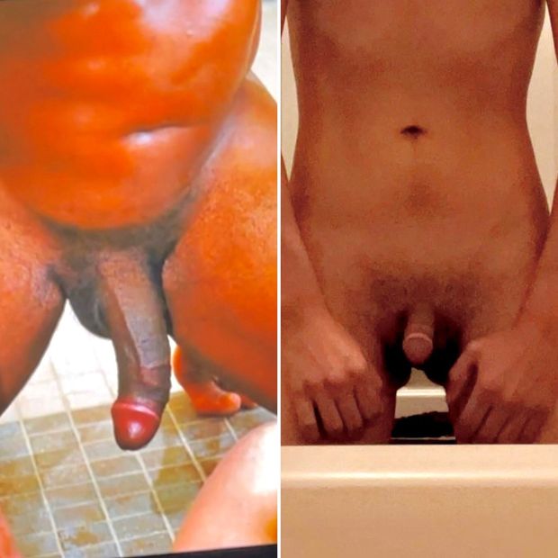 My small dick compared to a real man